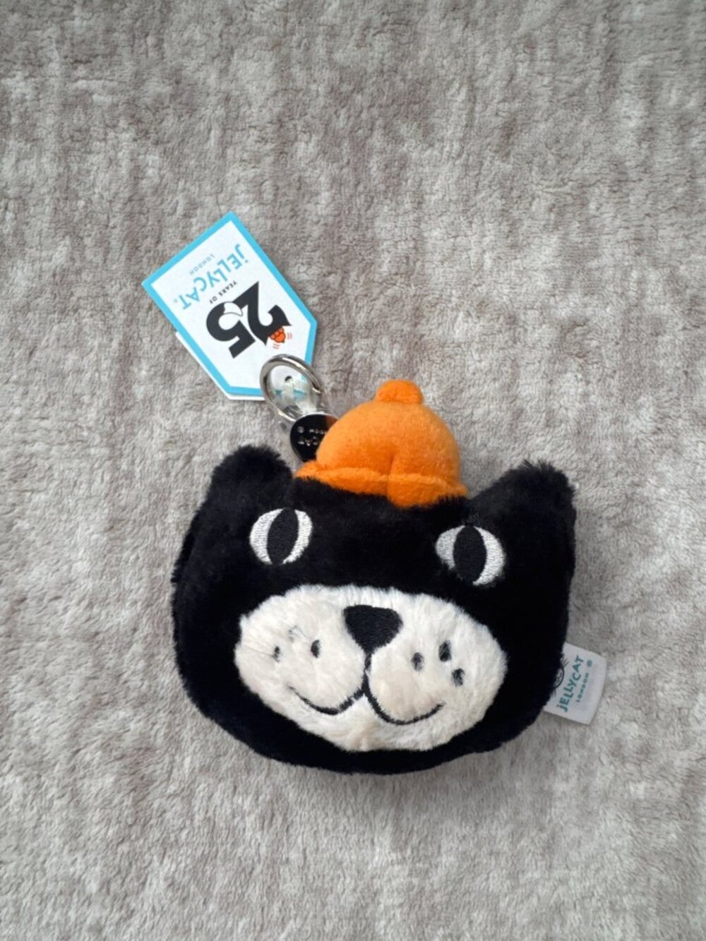 Jellycat Jack Bag Charm NWT 25th Anniversary Keychain Perfect Stocking Stuffer - Picture 2 of 4